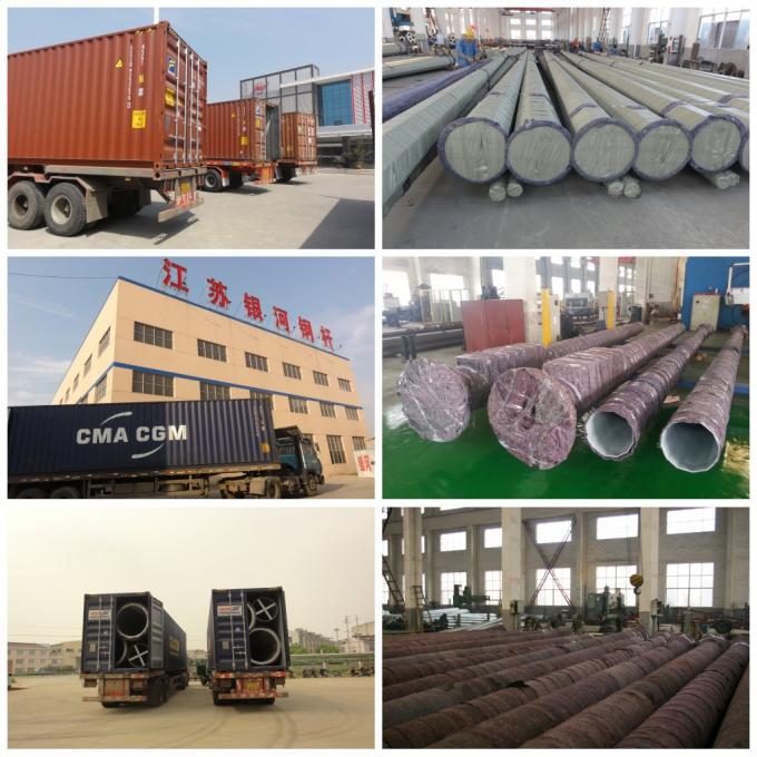 Jiangsu milky way steel poles co.,ltd linha de produção da fábrica 1